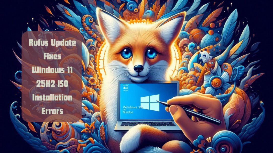 Rufus Update Fixes Windows 11 25H2 ISO Installation Errors