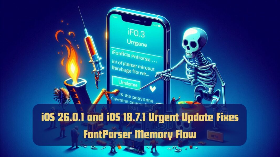 iOS 26.0.1 and iOS 18.7.1 Urgent Update Fixes FontParser Memory Flaw