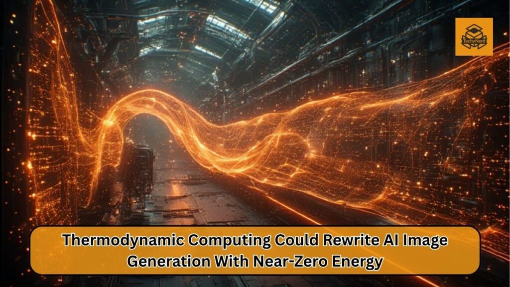 Thermodynamic Computing and the Future of Ultra-Efficient AI Image Generation
